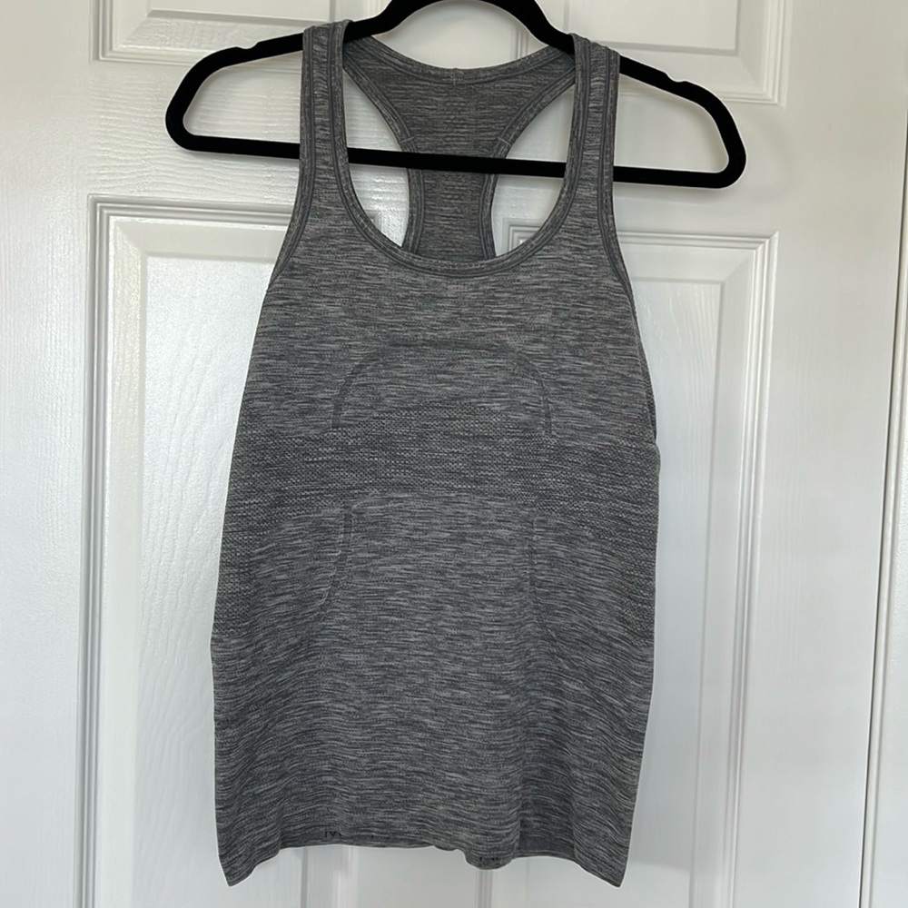 Gray racer back  lululemon workout tank